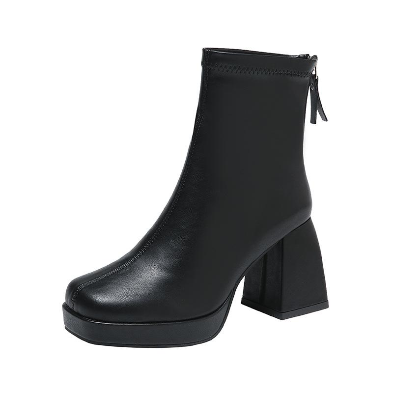 Dames Boots & Laarzen | Block Heel Boots Leather Boots & Laarzen Boots & Laarzen