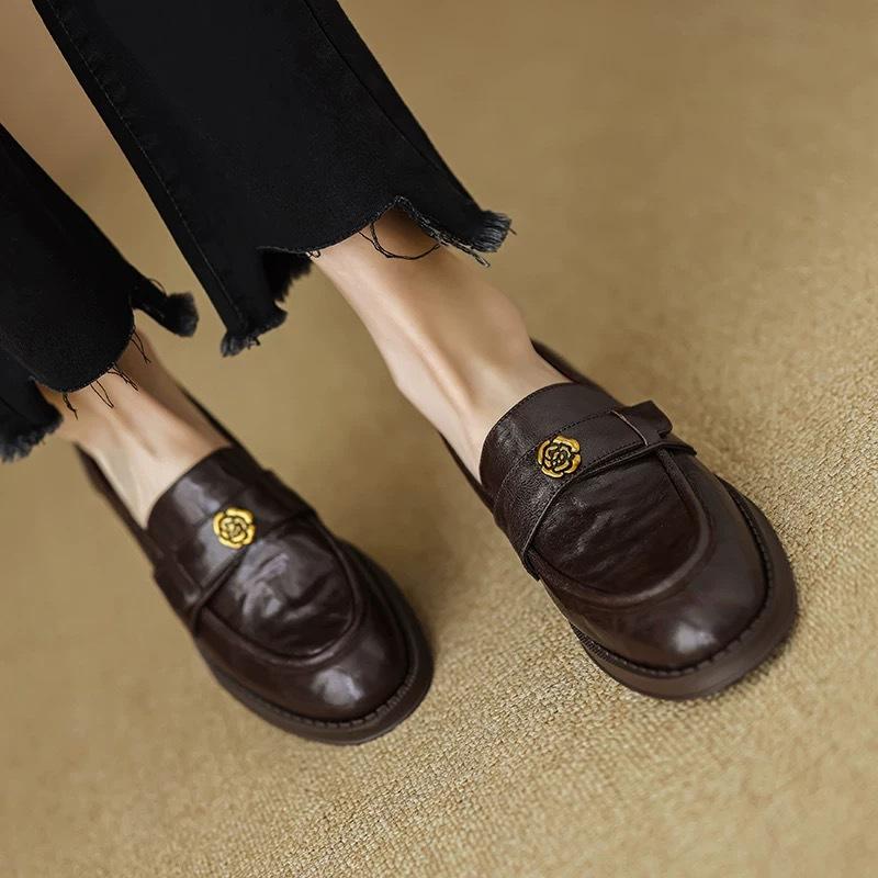 Dames Loafers | Aiko 1z Gold Loafers Dames