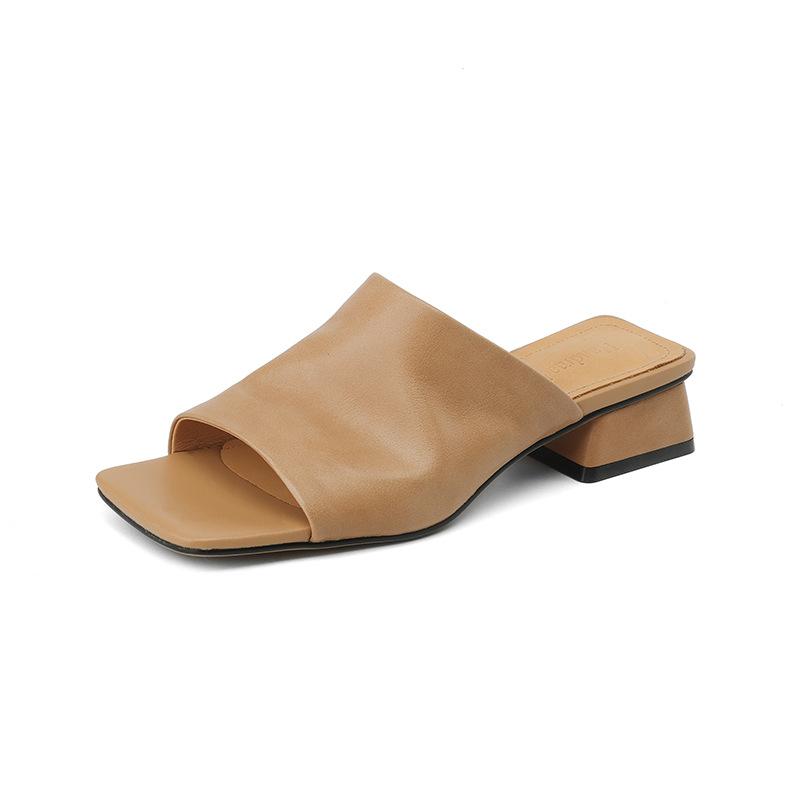 Dames Sandalen | Box Mule Mink/ Sandalen Dames