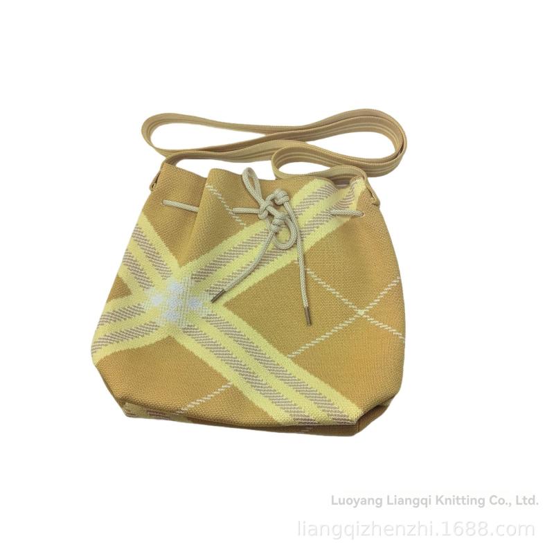 Dames Schoudertassen | Beige/multicolour Cotton Bucket Bag Schoudertassen Dames