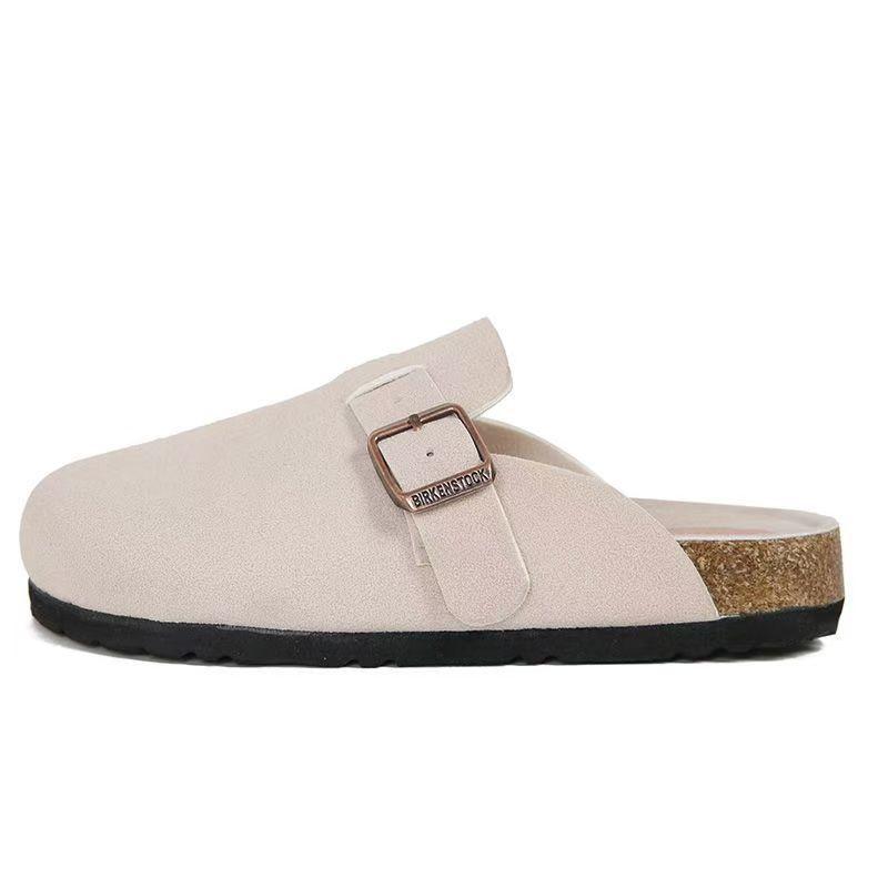 Dames Slippers & Mules | Cloq Velour Boucle Sandalen Dames