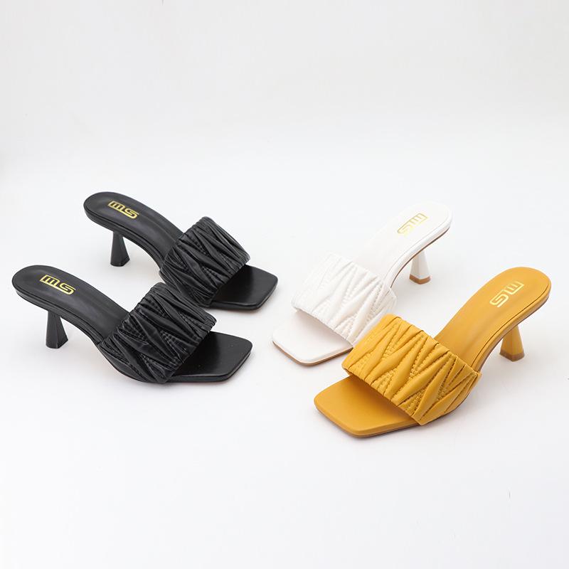 Dames Slippers & Mules | Emma Quilted Leather Wedge Sandalen Dames